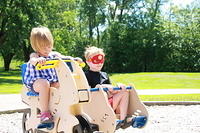 Patrick and Elise at the park