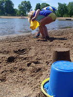 Mommy and Elise Beach Date